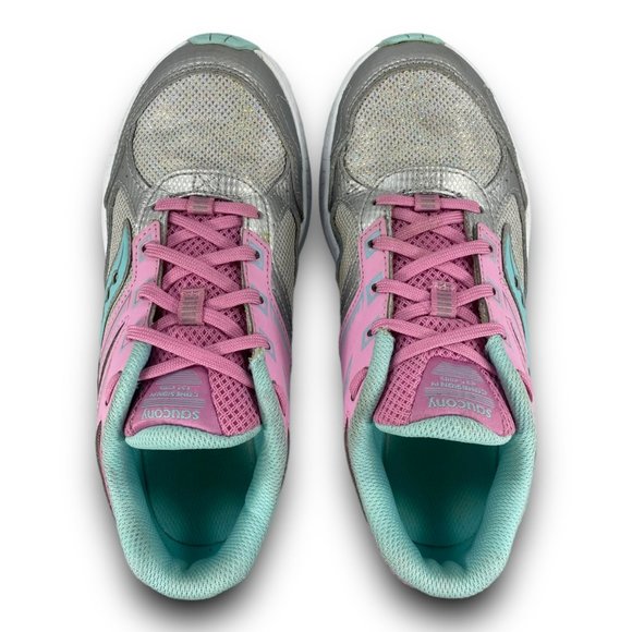 Saucony Cohesion 14 Running Shoes SK164363 Athletic Sneakers Multicolor Youth 4M - Picture 7 of 9